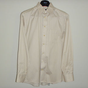 Awesome Gold & White Stripped ETON Dress Shirt